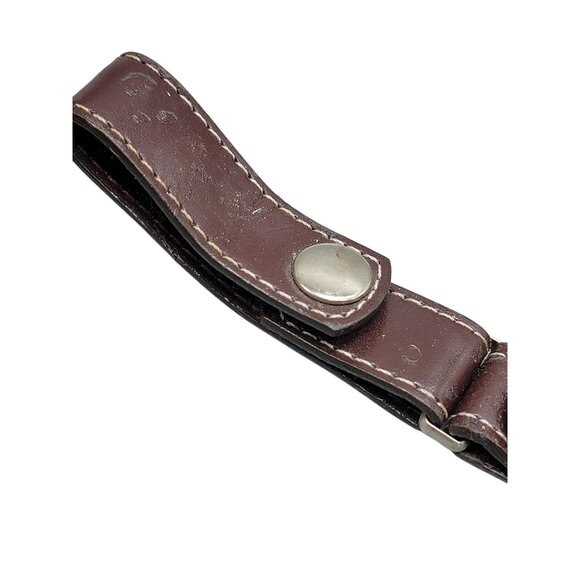 Quartz Pocket Watch Vintage Silver Tone Leather Carrying Case 48mm Open Face - Picture 5 of 10